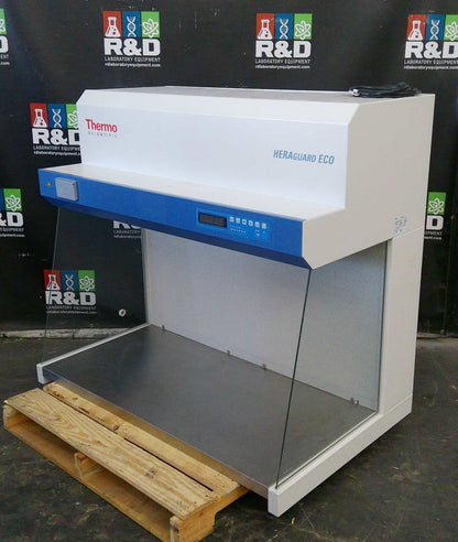 Thermo Scientific 4ft Heraguard ECO 1.2 Clean Bench Laminar Flow Hood w/ Stand