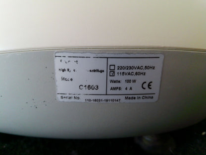 VWR C1603 High Speed Microcentrifuge w/ Rotor & Lid