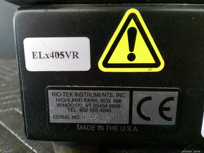 BioTek ELx405-VR Microplate Plate Washer 120v FULLY TESTED