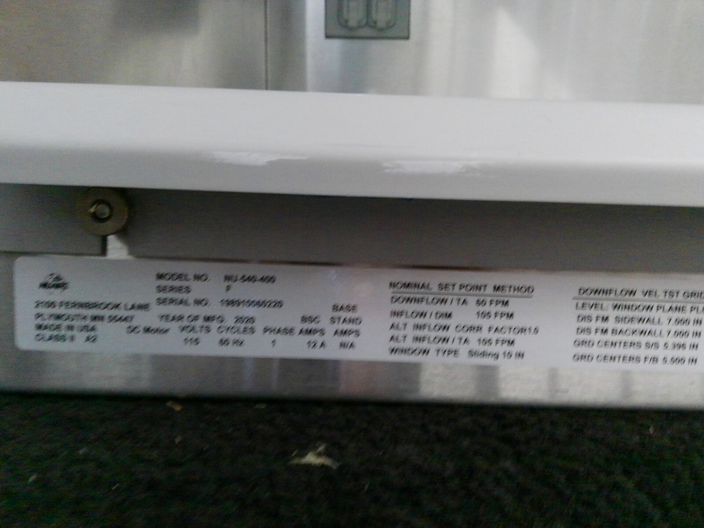 Nuaire 4ft NU-540-400 A2 Biosafety Cabinet w/UV & Stand FULLY TESTED