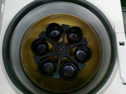 Beckman J6-HC Refrigerated Floor Centrifuge w/ JS-4.2 Rotor & Buckets 240v