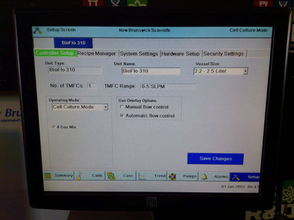 New Brunswick Bioflo & Celligen 310 Fermentor/ Bioreactor 1.5L Q814200