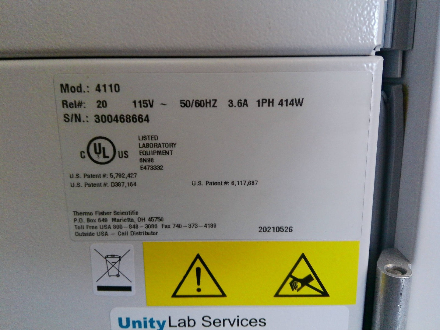 Thermo  Scientific 4110 Series Double Stack Water Jacketed CO2 Incubators (2021)