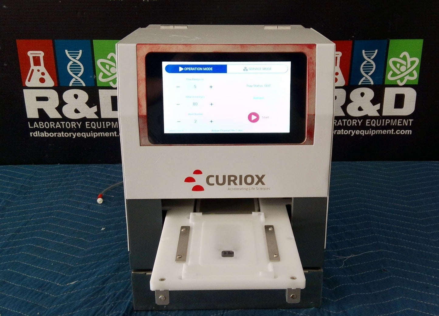 Curiox HT Buffer Exchanger 5 w/ HT2000 Laminar Wash Station 96