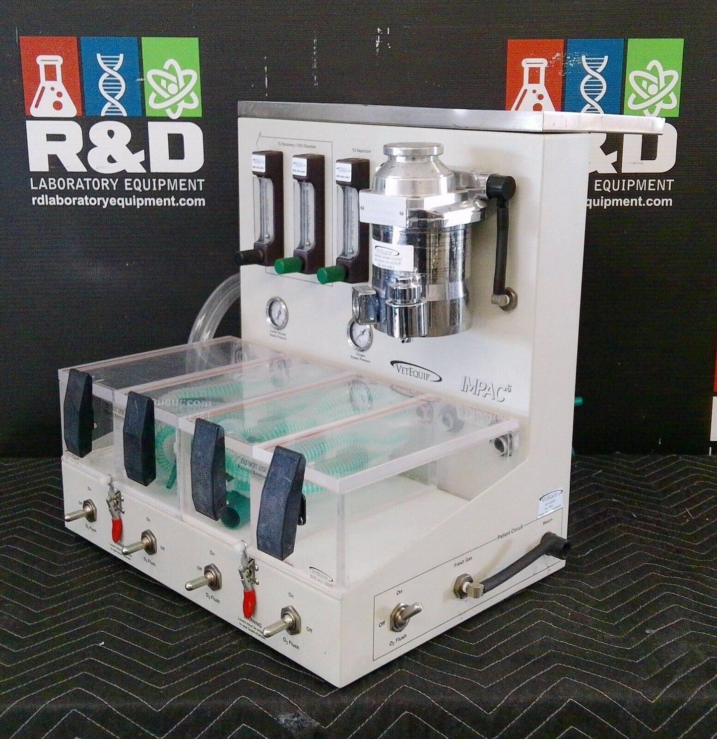 VetEquip Impac 6 Quad-Chamber Rodent/Mouse Veterinary Anesthesia System