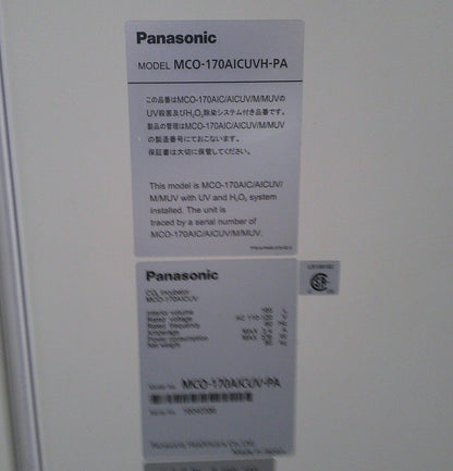 Panasonic MCO-170AICUVL-PA CO2 Incubator Oven 120v