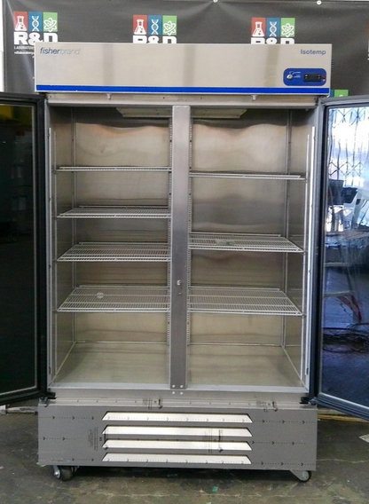 FisherBrand FBG49RSGA Isotemp Glass Double Door Laboratory +4C Refrigerator 49Cf