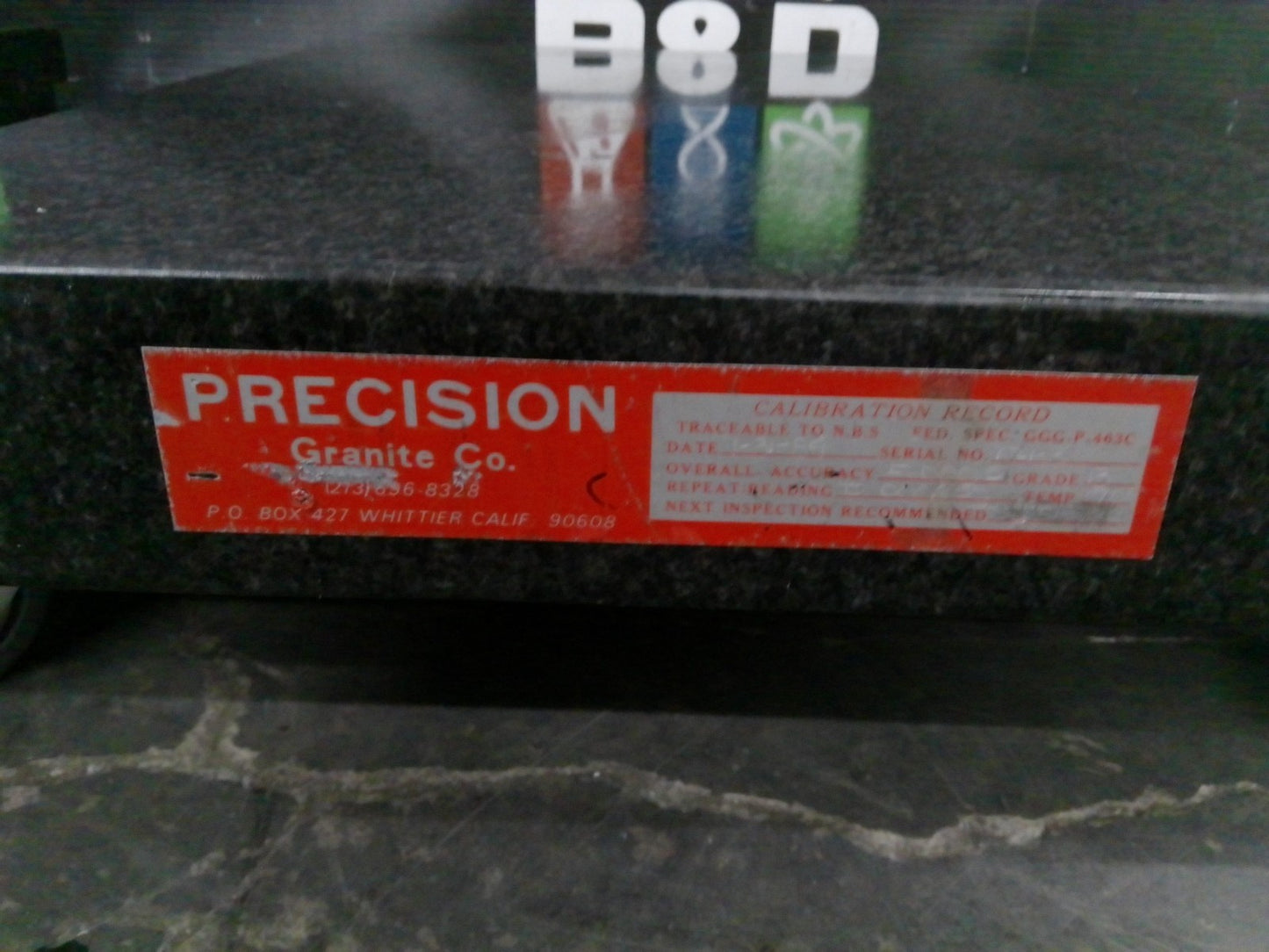Granite Surface Inspection Plates 24"x18"x4" - Lot of 3