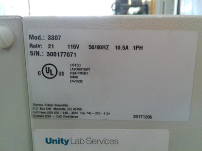 Thermo Scientific 3307 Steri-Cult CO2 Incubator 8.2Cf 120v