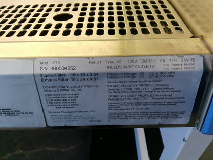Thermo Scientific 4ft 1375 A2 Biosafety/Biological Safety Cabinet w/UV +Warranty