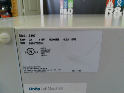 Thermo Scientific 3307 Steri-Cult CO2 Incubator 8.2Cf 120v