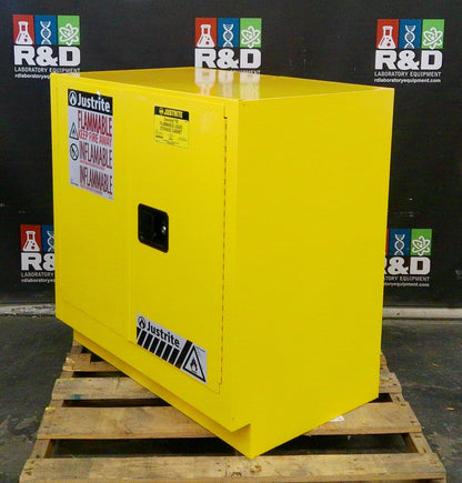 Justrite 892320 Flammable Storage Cabinet Self Closing Doors 22 Gal