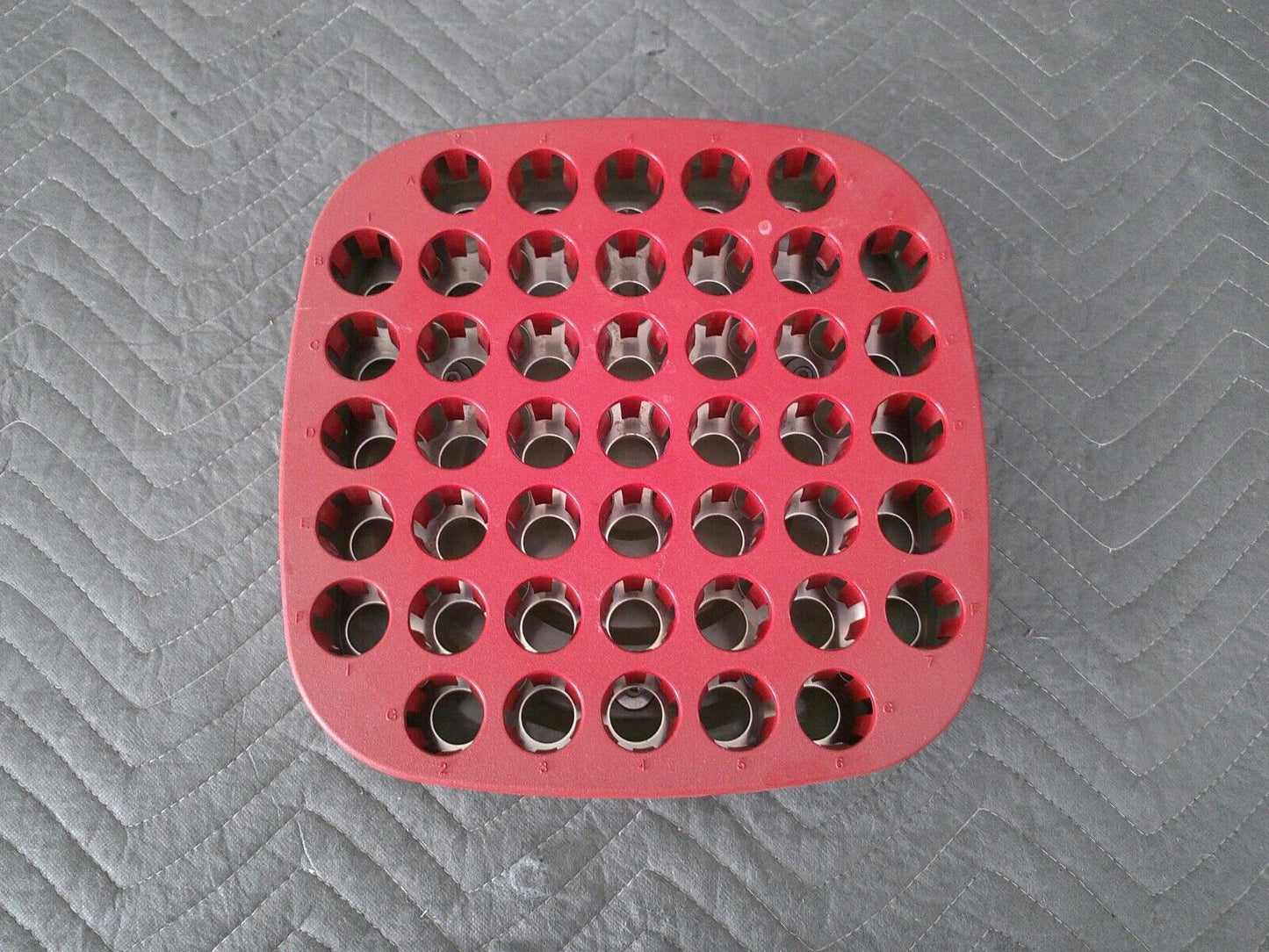 GE Pharmacia AKTA Fraction Collector Rack 45x 50ml (Red) Lot of 3