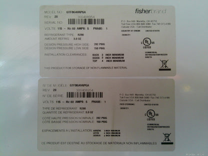 Fisherbrand GTFBG49RPGA Isotemp Deli Refrigerator Glass Door 49Cf, FULLY TESTED