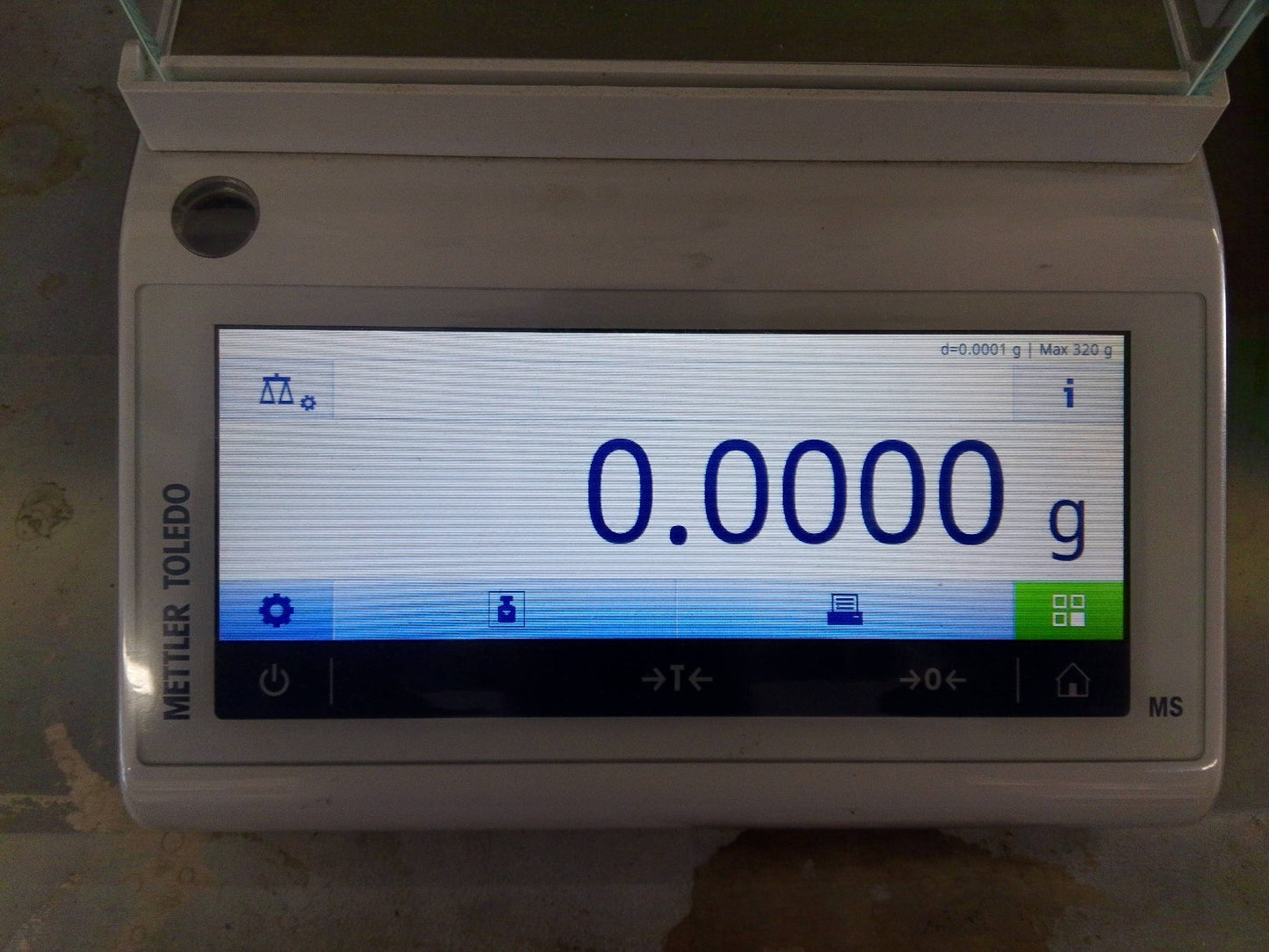 Mettler Toledo MS304TS/00 Analytical Balance w/ RS-P26 Printer 320g Capacity