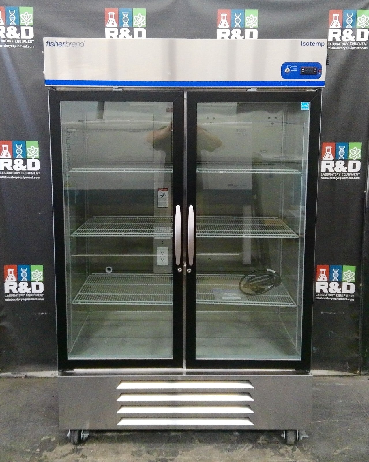 FisherBrand FBG49CSGA Isotemp Glass Double Door Laboratory Refrigerator  49Cf
