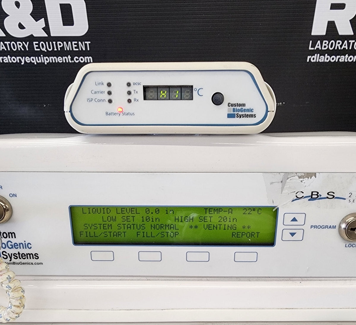 CBS Isothermal V32000-AB/C Cryo LN2 Nitrogen Carousel Storage System 70L w/Racks