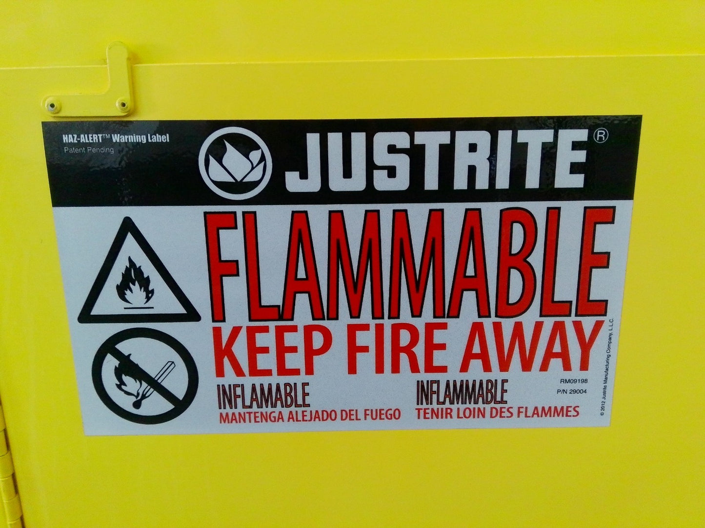 Justrite 883620 Flammable Storage Cabinet Self Closing Doors 23 Gal