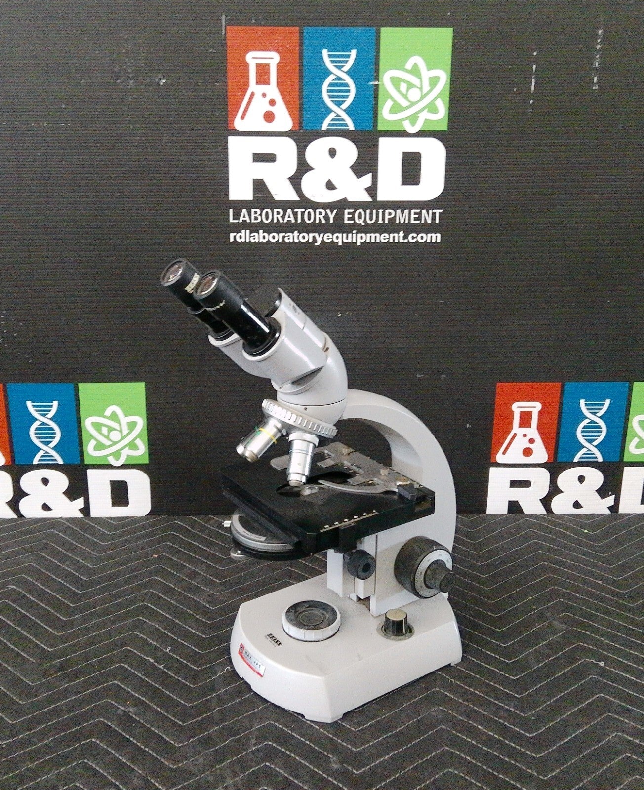 Zeiss Max ERB 467065-9914 Inspection Microscope With 3 Objectives, FULLY TESTED