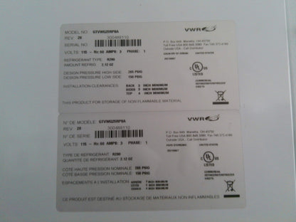 VWR GTVWG25RPSA +4C Laboratory Refrigerator 23Cf (2021) FULLY TESTED