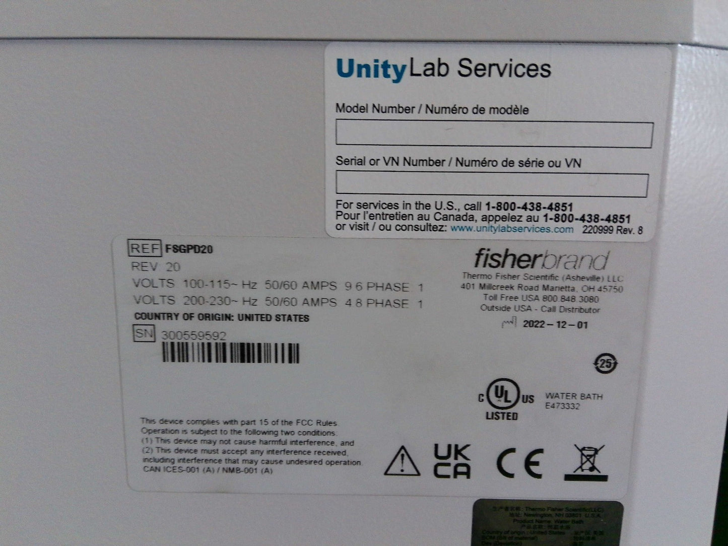 Fisherbrand Isotemp GPD20 General Purpose Deluxe Water Bath 20L FULLY TESTED
