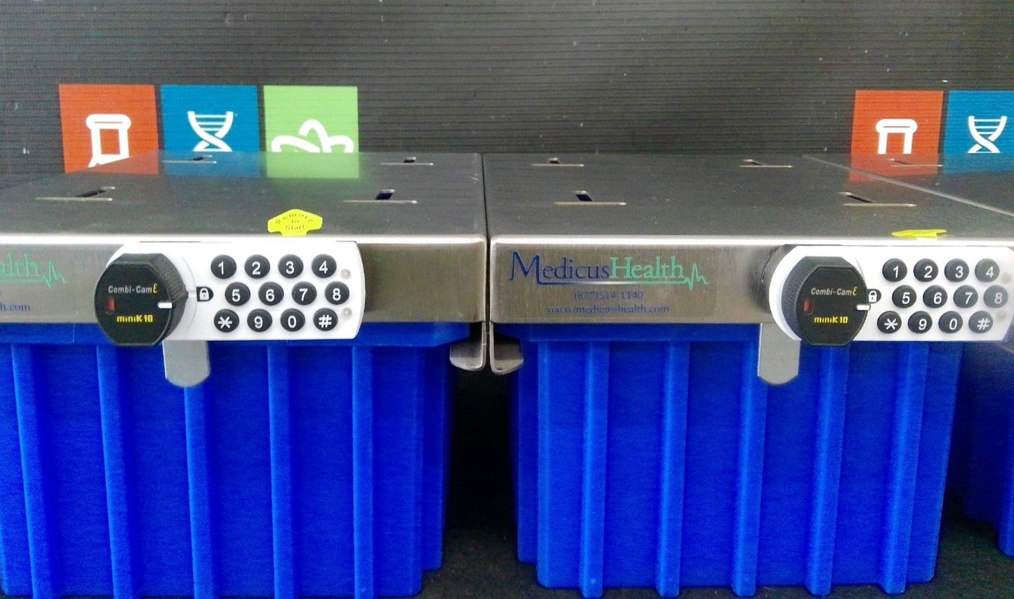 Medicus Health Combi-Cam MiniK 10 Locker Bins (Lot of 3)