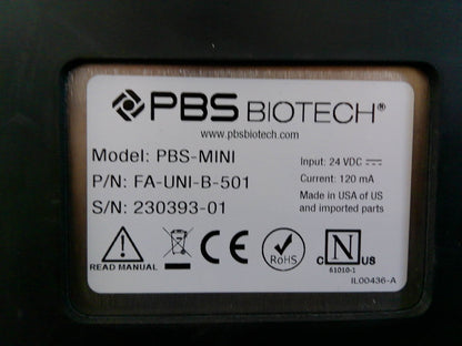 PBS Biotech PBS-Mini Bioreactor Stir Platform FA-UNI-B-501 w/ Power Supply x4
