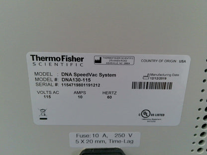 Thermo Scientific Savant SpeedVac DNA130 Vacuum Concentrator