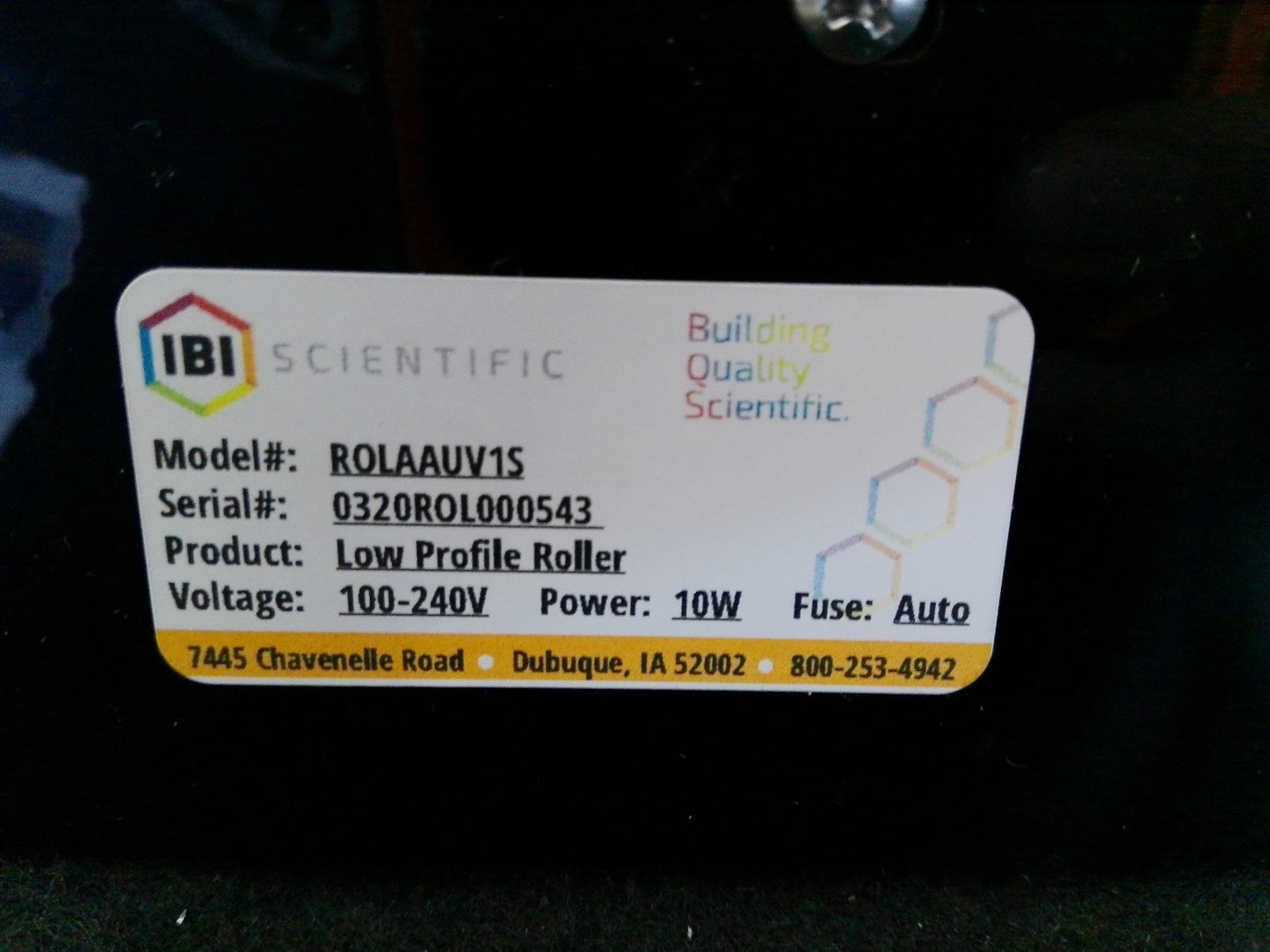 IBI Scientific Low Profile Roller (ROLAAUV1S)