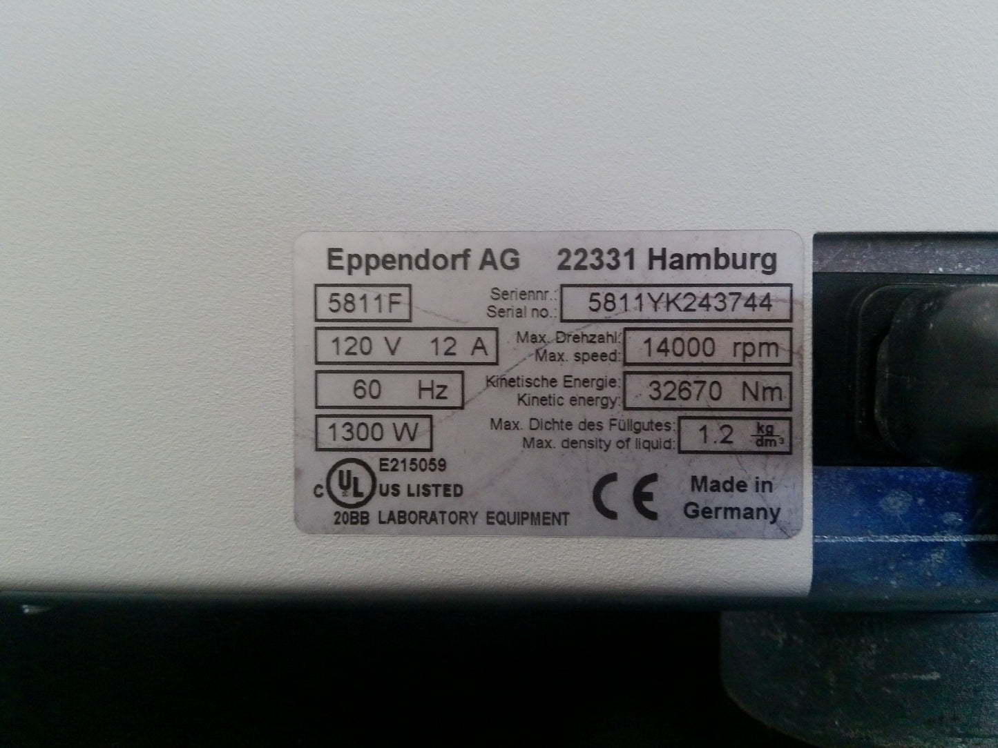 Eppendorf 5810R Refrigerated Centrifuge w/ Plate Rotor (A-4-81)