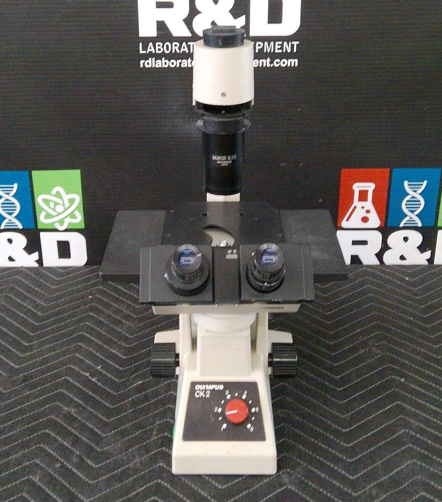 Olympus CK2 Inverted Phase Contrast Microscope w/ 3 Objectives FULLY TESTED