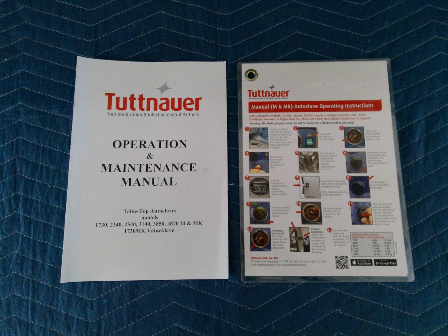 Tuttnauer 1730 Valueklave Autoclave Steam Sterilizer FULLY TESTED (2022)