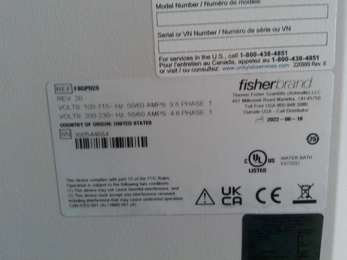 Fisherbrand Isotemp GPD20 General Purpose Deluxe Water Bath 20L FULLY TESTED