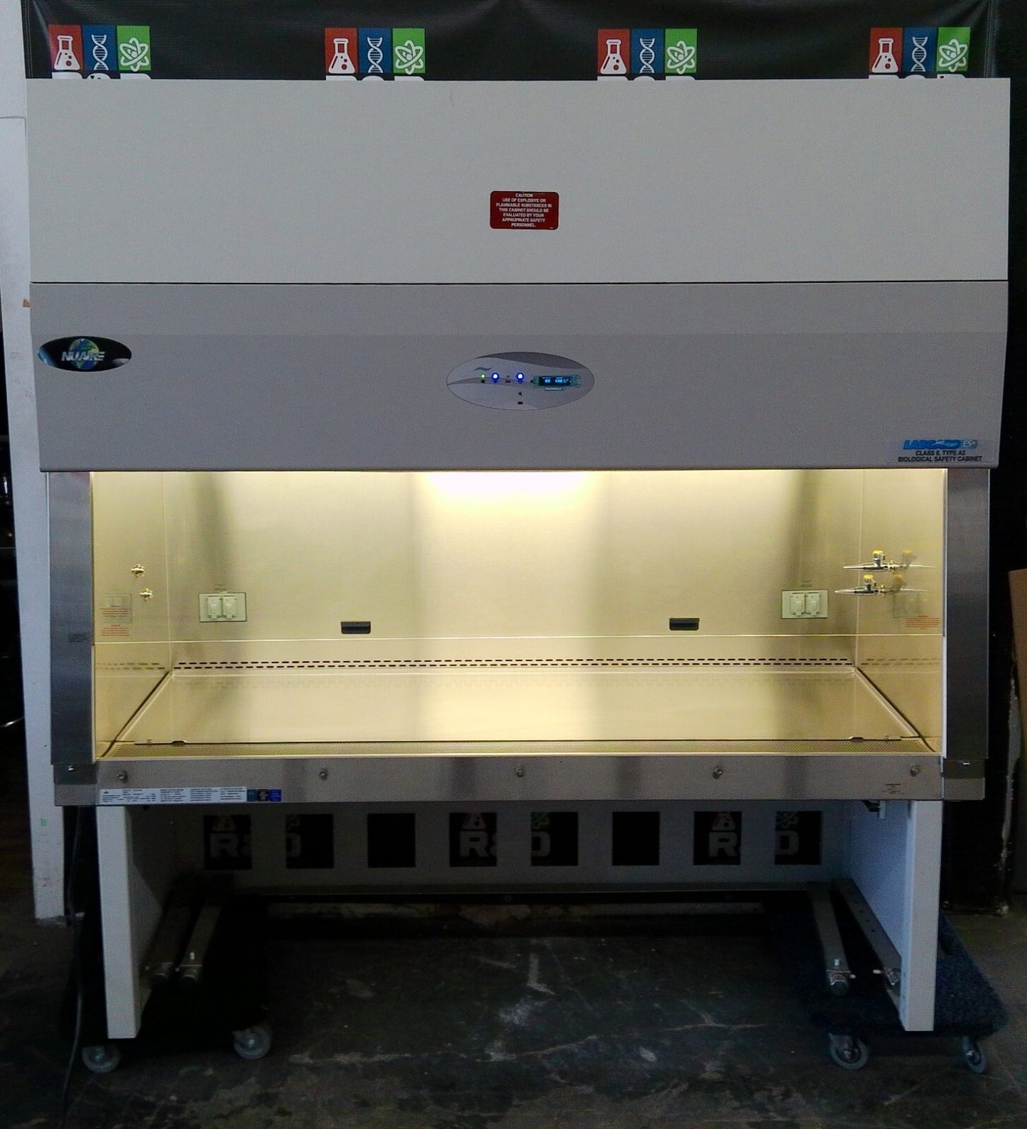 Nuaire 6ft NU-543-600 A2 Biosafety Cabinet w/UV & Stand FULLY TESTED