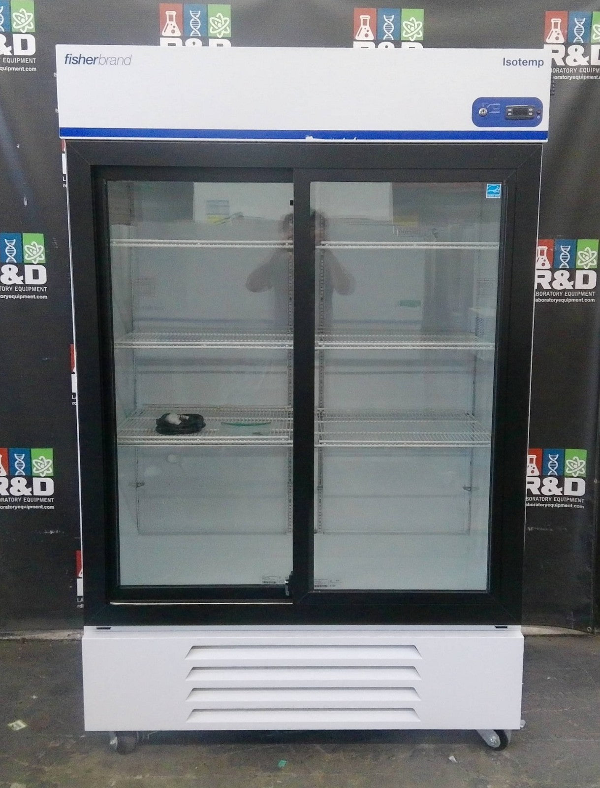 FisherBrand FBG46RPLA Isotemp Glass Double Door Laboratory +4C Refrigerator 46Cf