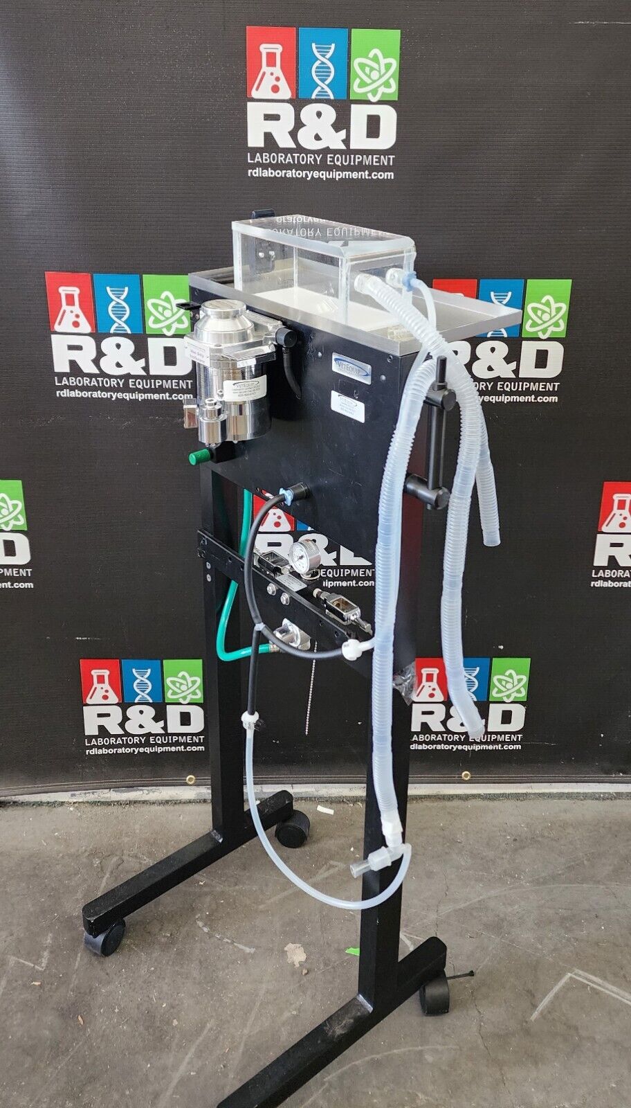 VetEquip Veterinary Rodent Anesthesia System, Isoflurane Vaporizer With Cart