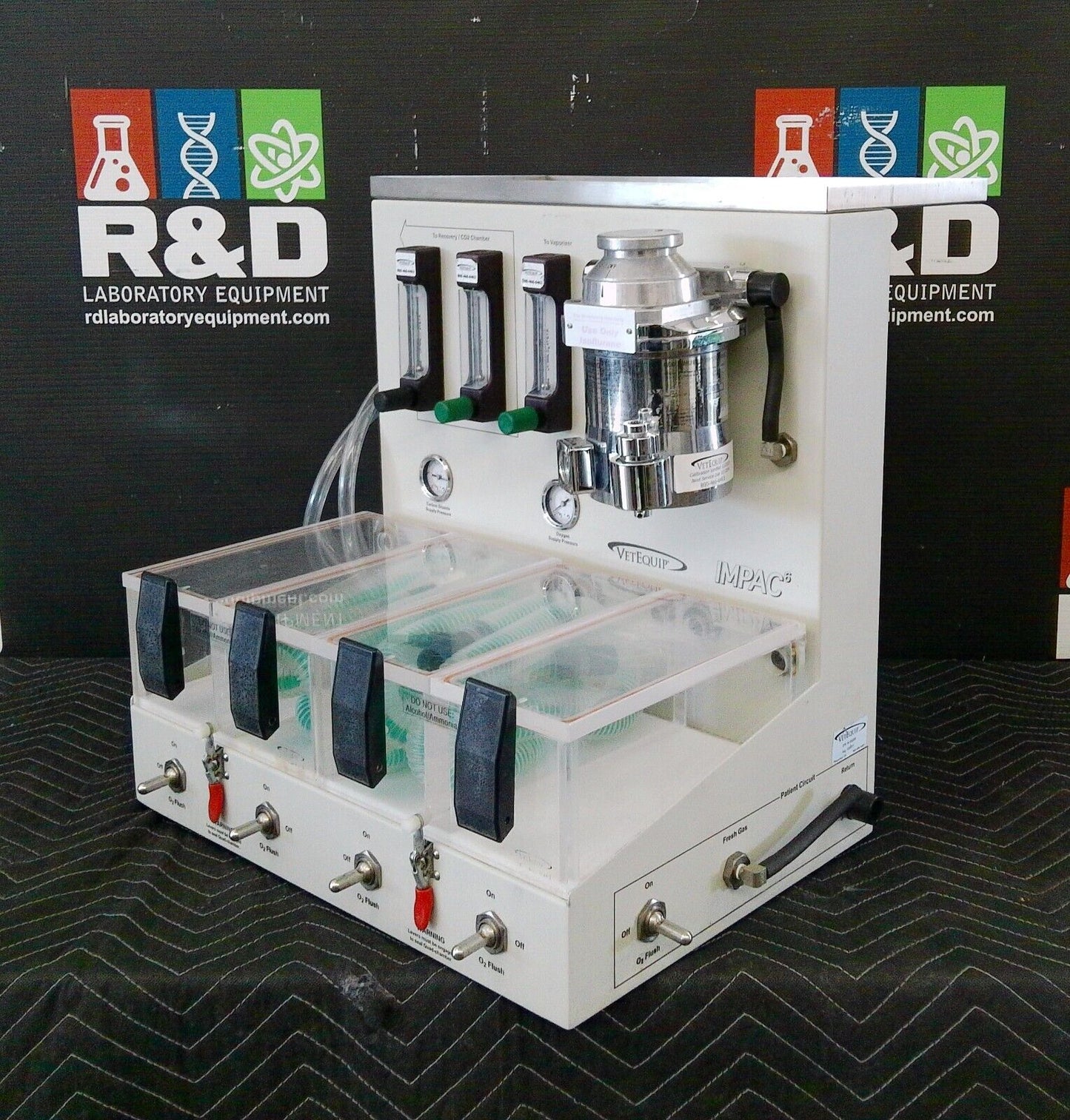 VetEquip Impac 6 Quad-Chamber Rodent/Mouse Veterinary Anesthesia System