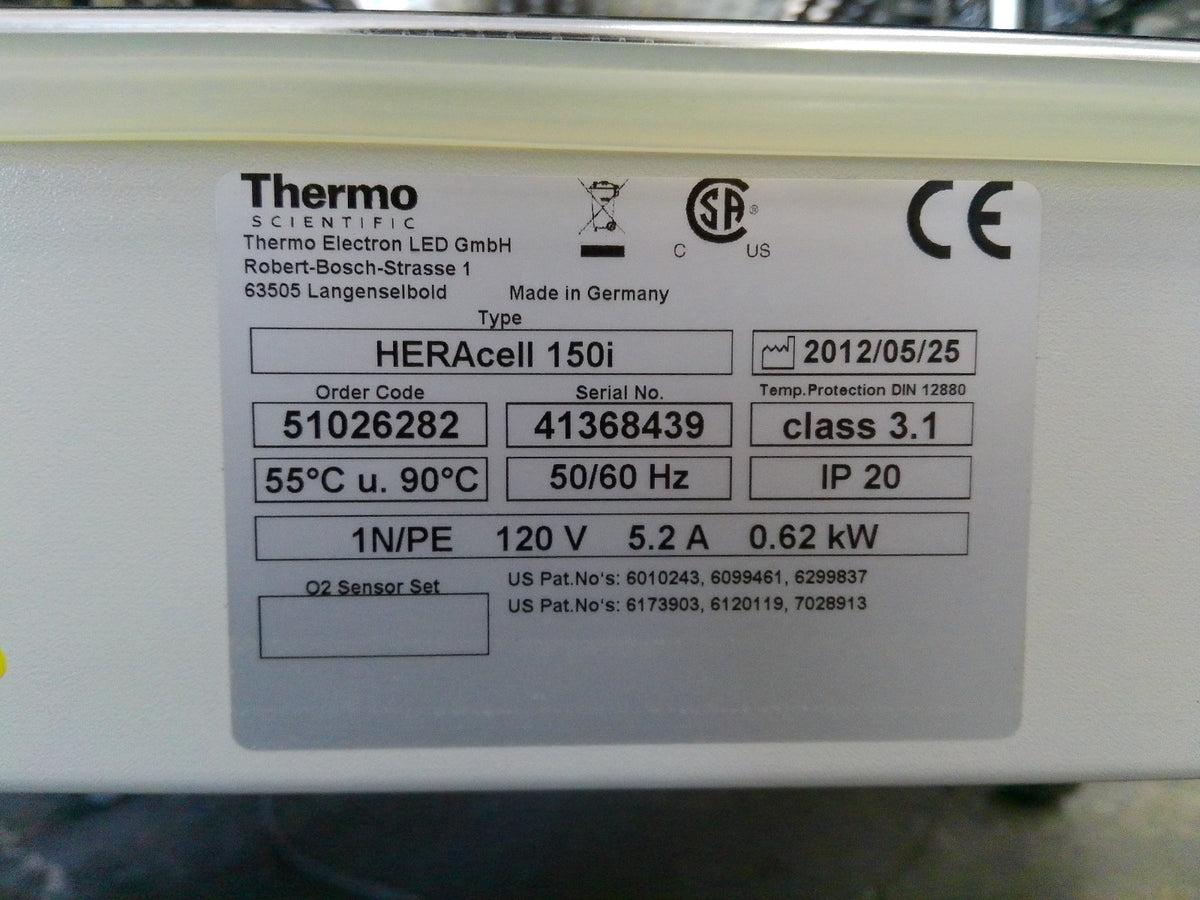 Thermo Heracell 150i Double Stack CO2 Incubators (2012) Calibrated