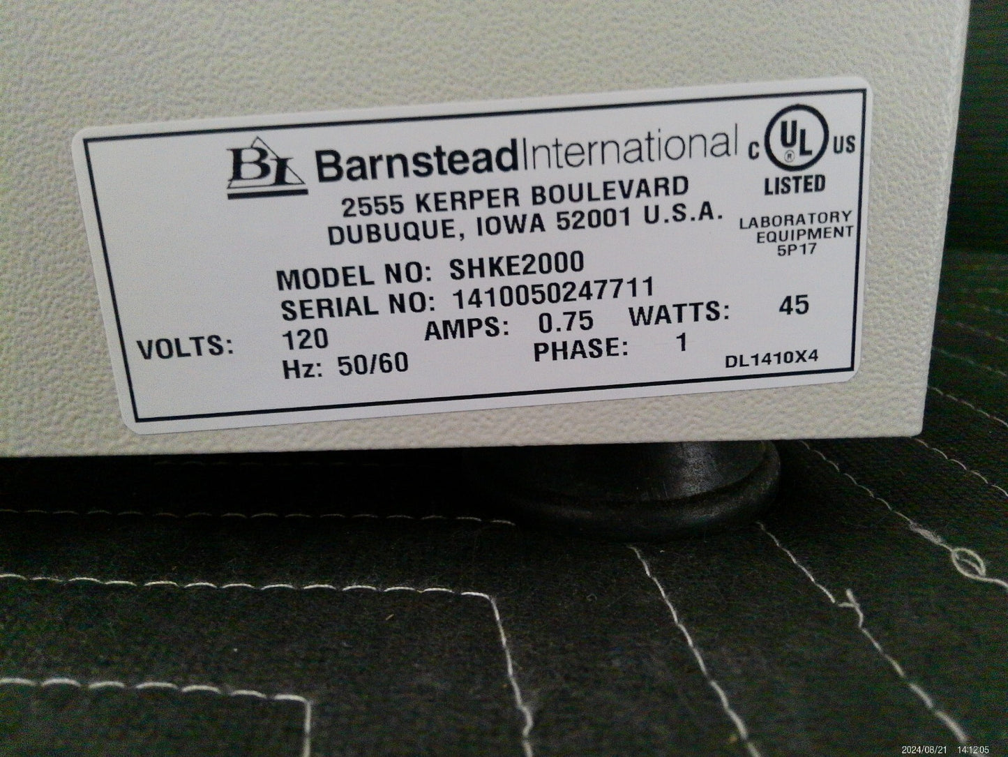 Barnstead/ Lab-Line SHKE2000 MaxQ 2000 Digital Benchtop Orbital Platform Shaker