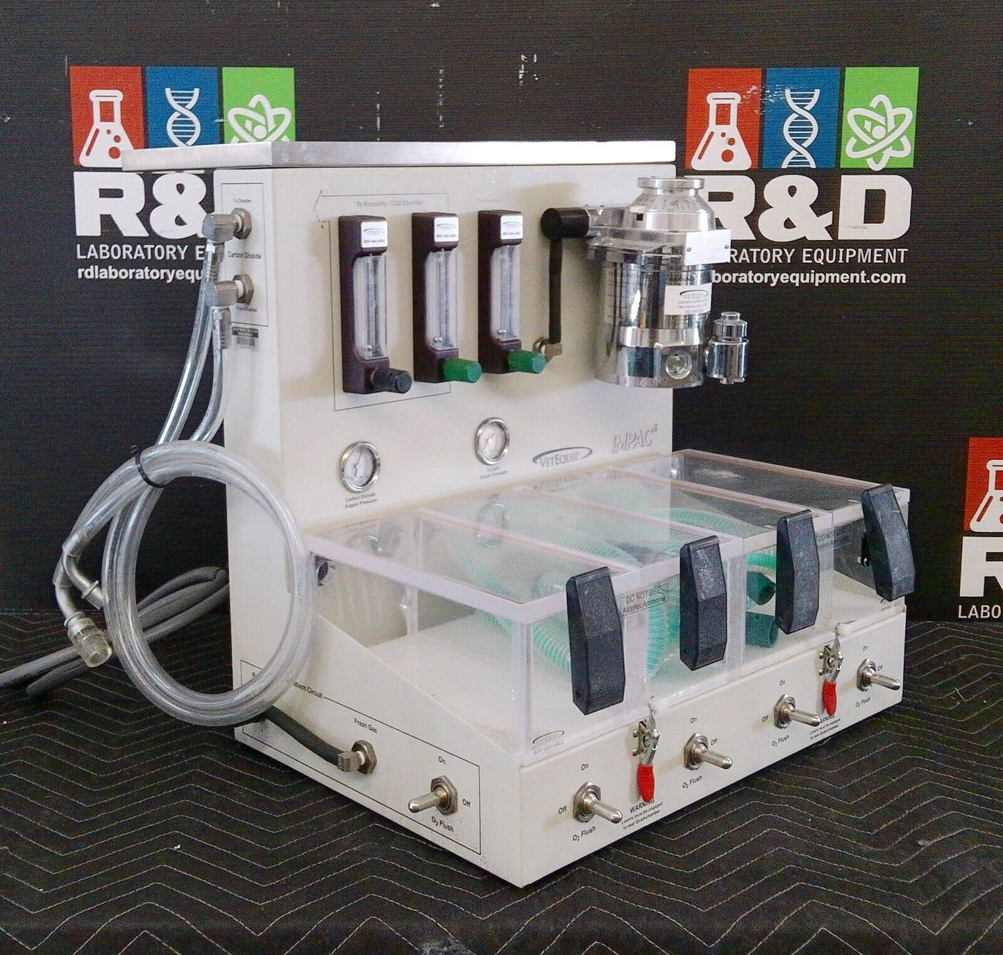 VetEquip Impac 6 Quad-Chamber Rodent/Mouse Veterinary Anesthesia System