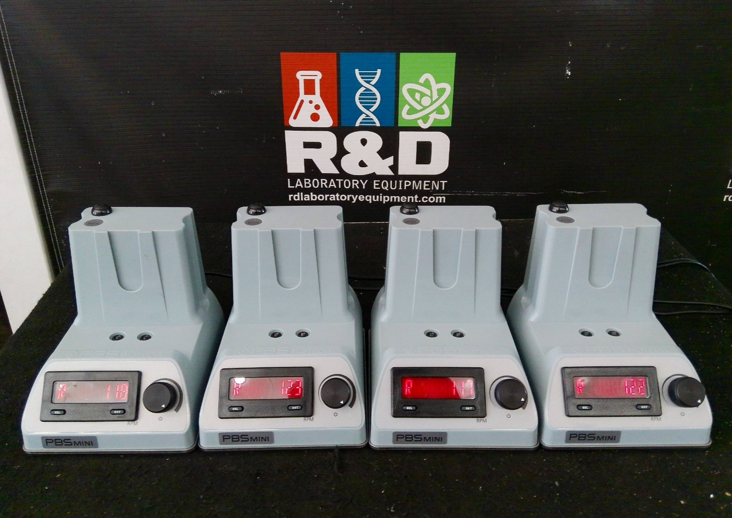 PBS Biotech PBS-Mini Bioreactor Stir Platform FA-UNI-B-501 w/ Power Supply x4