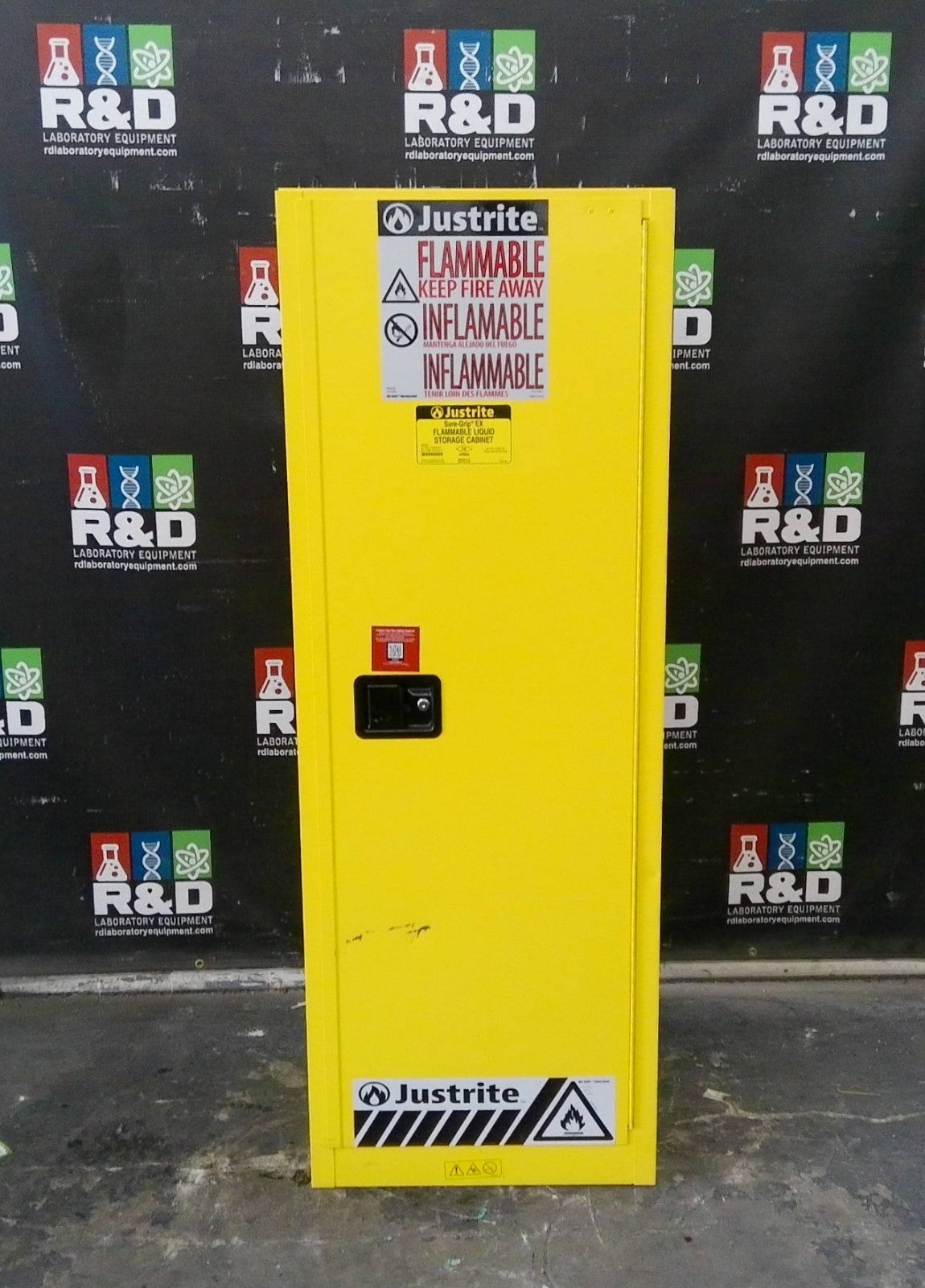 Justrite 892220 Flammable Storage Cabinet Self Closing Doors 22 Gal