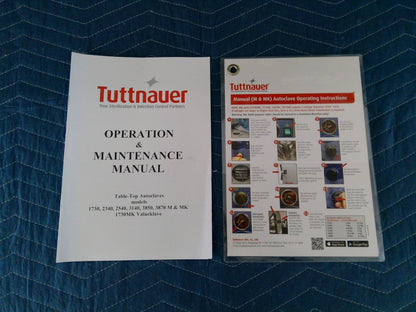 Tuttnauer Autoclave Steam Sterilizer 1730 Valueklave + Warranty (2022)