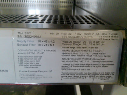 Thermo Scientific 4ft 1375  A2 Biosafety Cabinet w/UV & Stand (2019)FULLY TESTED