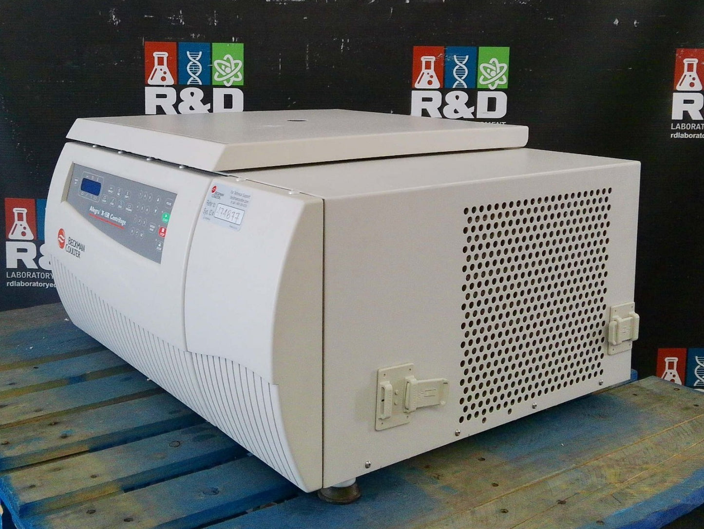 Beckman Allegra X-15R Refrigerated Benchtop Centrifuge w/Rotor,Buckets & Inserts