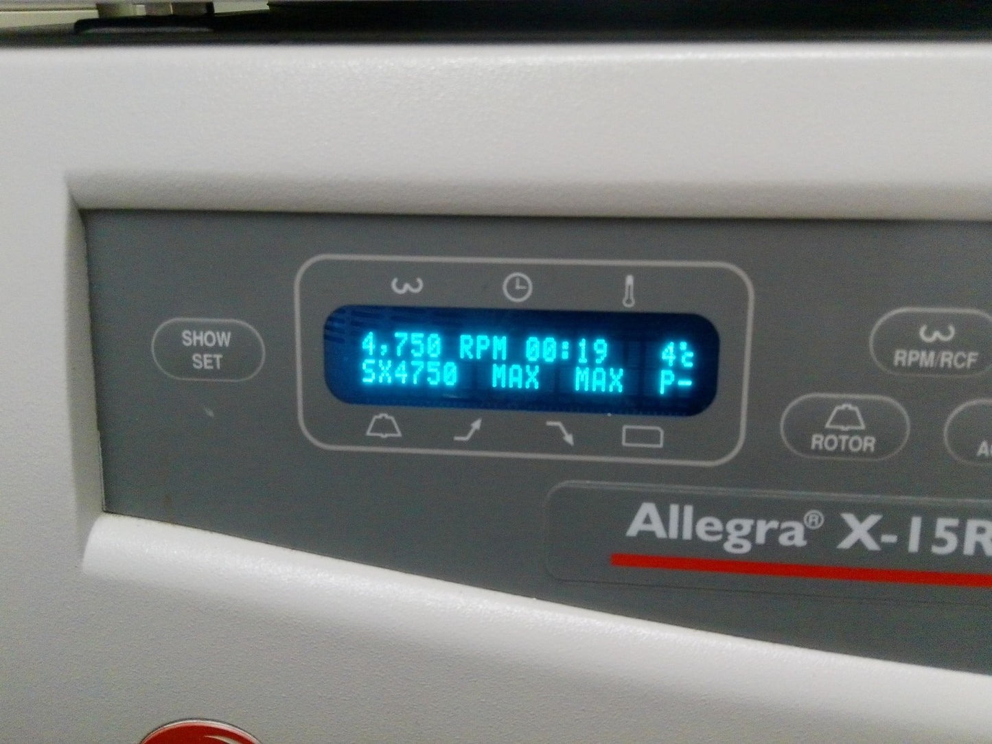 Beckman Allegra X-15R Refrigerated Benchtop Centrifuge w/Rotor, Buckets, Inserts