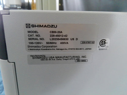Shimadzu CBM-20A Communications Bus Module HPLC (Lot of 2)