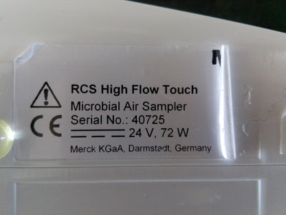 Millipore/ Hycon RCS High Flow Touch Microbial Air Sampler w/ Software & Case