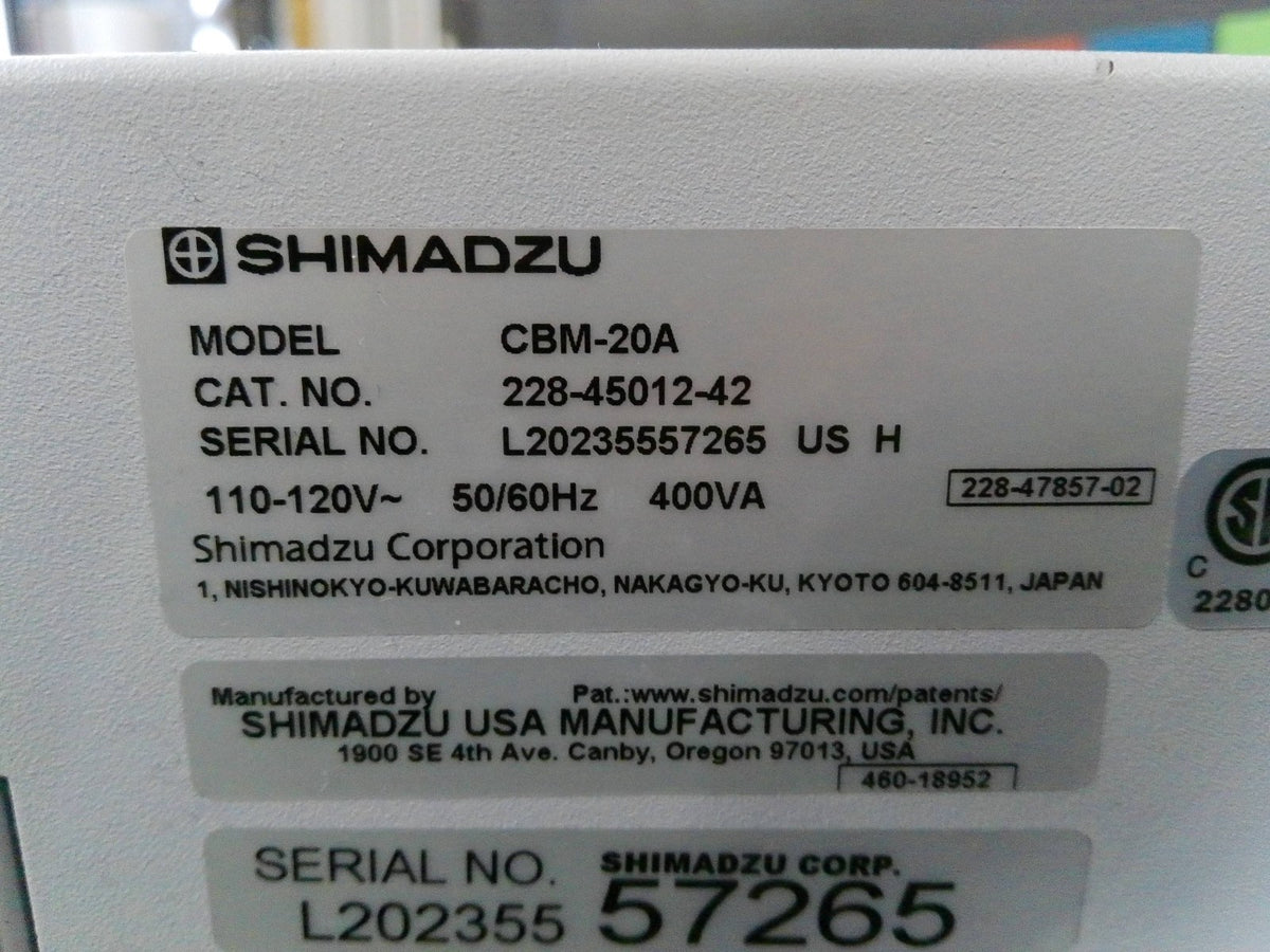 Shimadzu HPLC CBM-20A Prominence Communications Bus Model