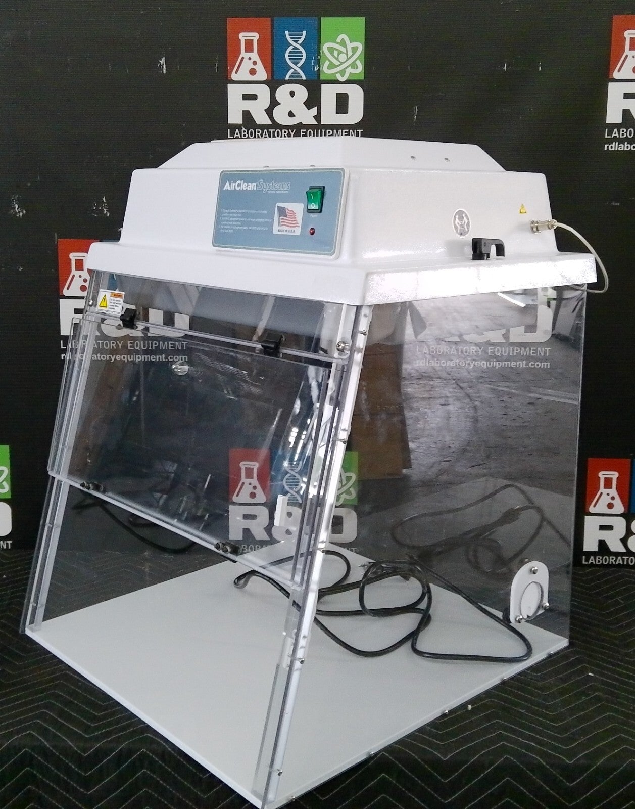 AirClean Systems PCR 2ft Laminar Flow Workstation w/HEPA & Blower, FULLY TESTED